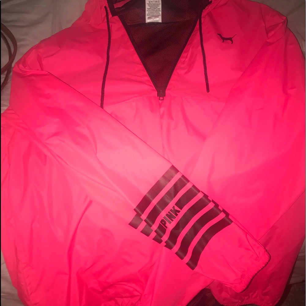 PINK pullover windbreaker